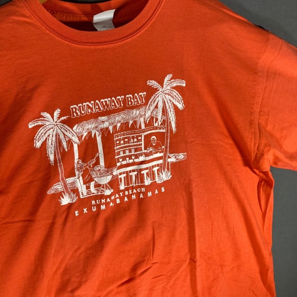 Runaway Bay Exuma Bahamas Graphic T-Shirt Gildan Ultra Cotton Heavyweight XXL - Picture 1 of 10